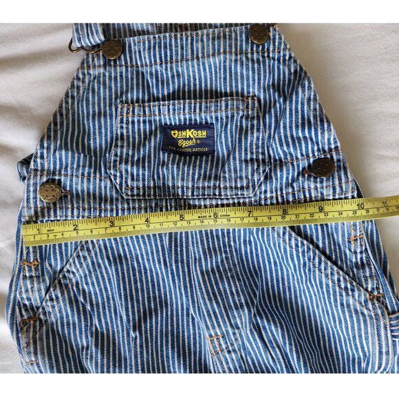 OshKosh Baby Knit-Like Denim Hickory Stripe Overall. - Picture 5 of 6